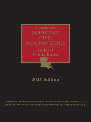 cover image of Louisiana Rules Annotated